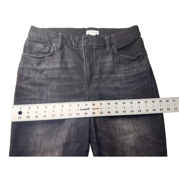 Good American Good Legs Straight Womens 12/31 Black Cashmere High Rise - Picture 9 of 16